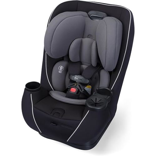 Maxi-COSI Pria Max+ All-in-One Baby Convertible Car Seat, Rear Facing, Forward Facing Infant Toddler Booster, Easy Latch Install, Magnetic Buckle, Adjustable Harness, Cup Holders, Sea Shadow