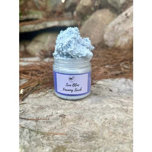 True Blue Foaming Scrub – HBC Organics
