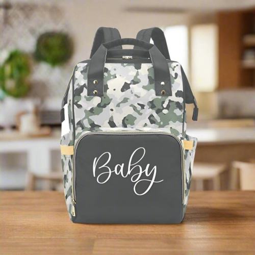 Personalized Diaper Bag for Boy Desert Green Camouflage Diaper Backpack Waterproof Mommy Bag Baby Shower Gift Backpack Camo Diaper Bag Gift