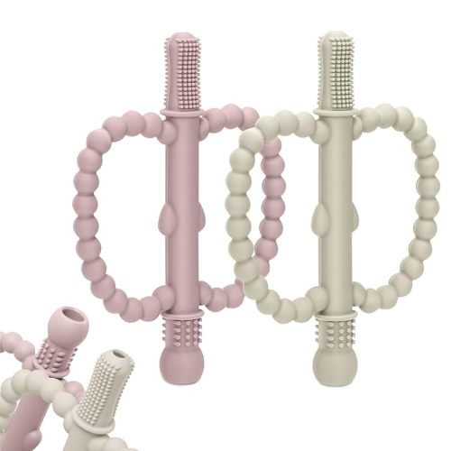 Baby Teething Toys for Babies 0-36 Months – Anti-Choking Design, Teething Relief for Straws Sticks, Chew Straw Sensory Toy for Infant Toddlers Silicone teether Tubes