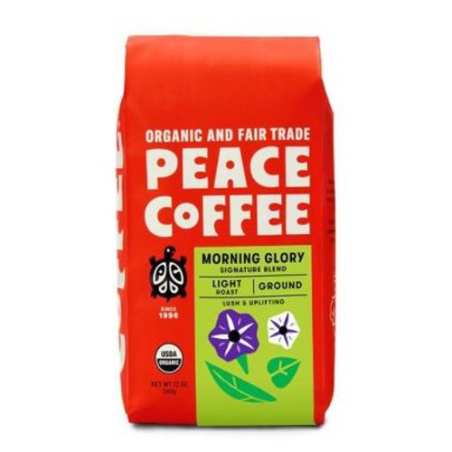 Peace Coffee Morning Glory Light Roast Ground Coffee - 12oz