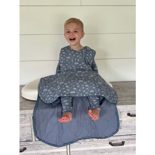 Construction Dark Blue 1.0 TOG Bamboo Viscose Sleep Sack | günamüna