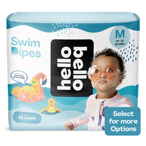 Hello Bello Swim Diapers, Medium (4T/5T) for Toddlers, 18ct Pack (Select for More Options)