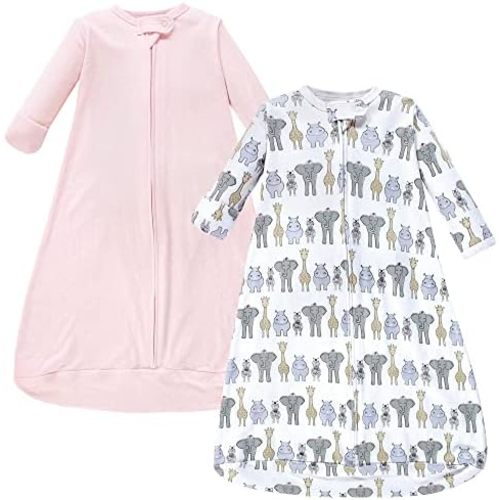 Hudson Baby Unisex Baby Cotton Long-Sleeve Wearable Sleeping Bag, Sack, Blanket