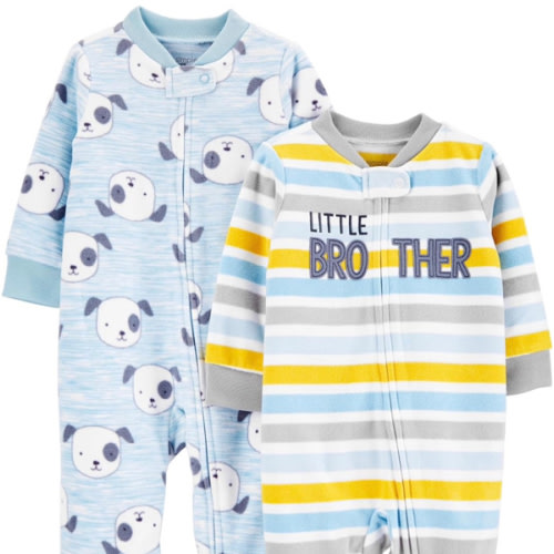 Simple Joys by Carter's baby-boys 2-pack Fleece Footed Sleep and PlayBaby and Toddler Sleepers