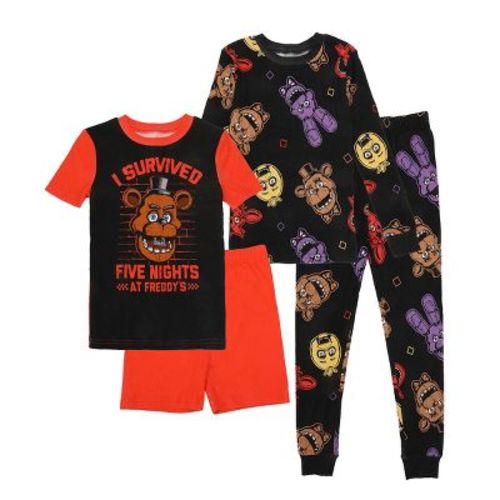 Five Nights At Freddy's I Survived Freddy Face Boy's 4-Pack Pajama Set-6