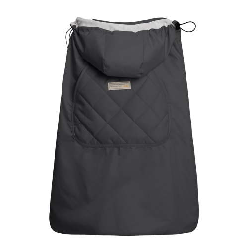 Bebamour Baby Carrier Winter Cover Universal Hoodie All Season Carrier Cover for Baby Carrier (Dark Grey)