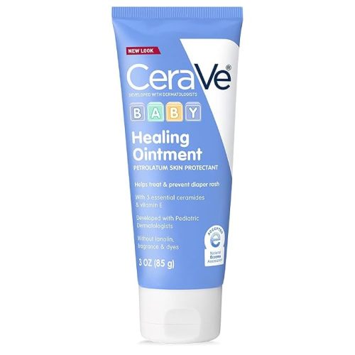CeraVe Diaper Rash Cream, Baby Healing Ointment with Vitamin E, 3oz