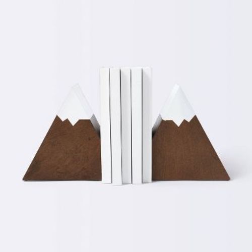 Mountain Peak Bookends - Cloud Island™ Brown