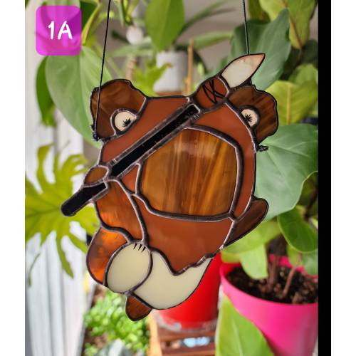 Star Wars, Ewok Stained Glass Suncatcher