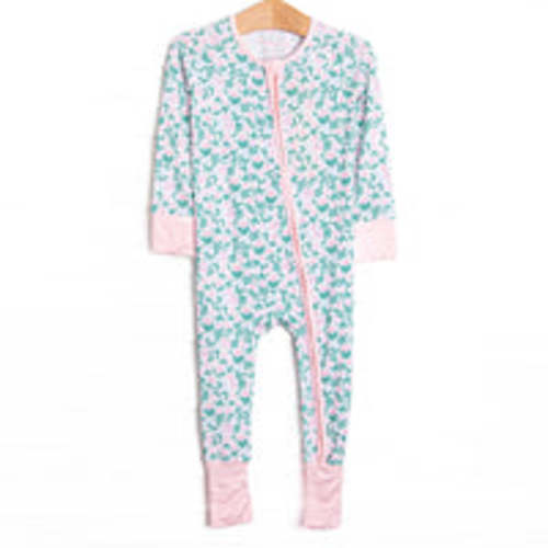 Abundant Blooms Bamboo Zippy Pajama, Pink – Stitchy Fish