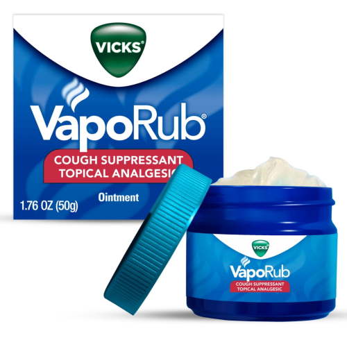 Vicks VapoRub, Topical Chest Rub & Analgesic Ointment, 1.76 oz
