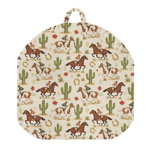 Horse Cactus Newborn Lounger Cover Soft Comfortable Lounger Slipcover Removable Cover for Baby Lounger Pillow Infant Skin-Friendly Material