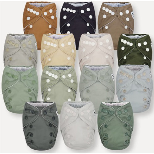 Cloth diapers NB-12 lbs 14 pack