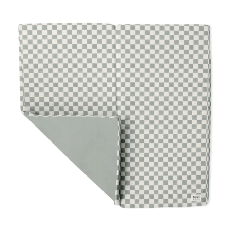 Imperfect | Checker Matcha Organic Cotton Mat