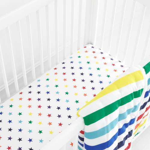 Clearance baby crib fitted sheet | Primary.com