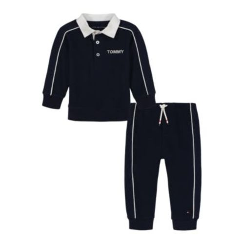 Baby Boys 2-Piece Polo Shirt and Pants Set