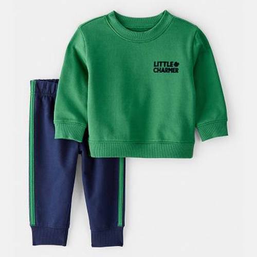 Baby Boys Carter's St. Patrick's Day Charmer 2-Piece Long-Sleeve Tee & Pant Set