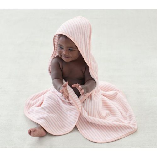 Striped Terry Baby Hooded Towel