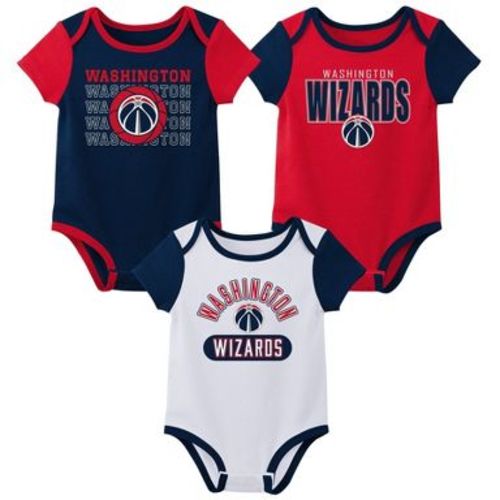 NBA Washington Wizards Infant 3pk Bodysuit Set - 0-3 Months