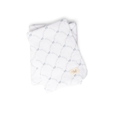 Rocking Horse Print Knit Swaddle