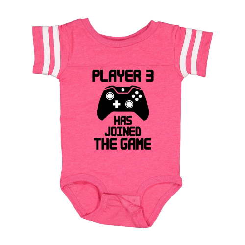 Inktastic Player 3 Has Joined the Game Boys or Girls Baby Bodysuit