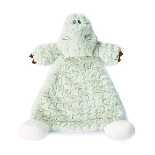 DEMDACO Arnie Alligator Mint Green Children's Plush Rattle Blankie