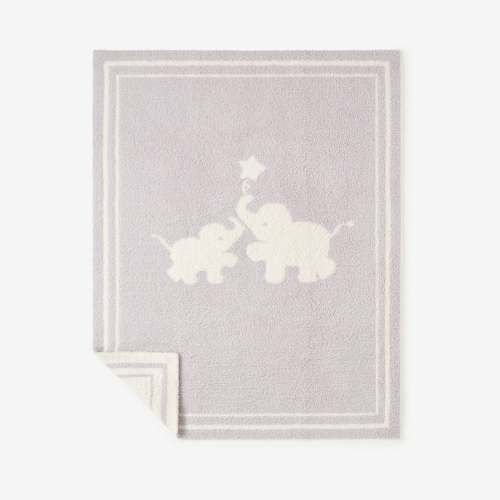 Elephant Feather Knit Baby Blanket – Elegant Baby