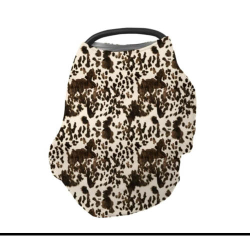 Cowprint multi use car seat cover
