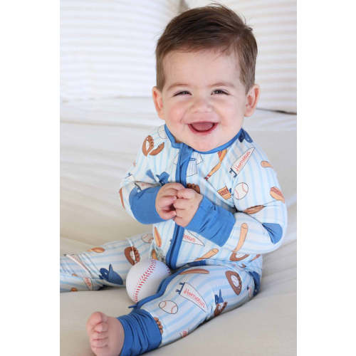 Ballpark Bros Convertible Zip Romper | Caden Lane