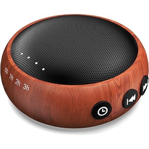 SoundMe Small Sound Machine Brown Noise Machine 30 Soothing Natural Sounds Rain Fan Pink White Noise Machine for Baby Kids Adults with 36 Volume Control Powered by AC or USB Sleep Timer