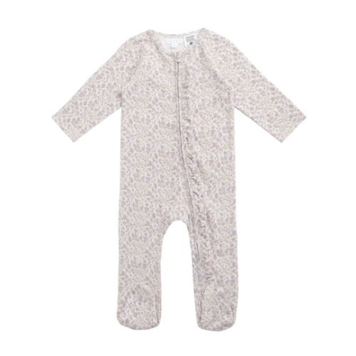 Organic Cotton Melanie Onepiece - Amber Floral Lilac Ash – Jamie Kay USA