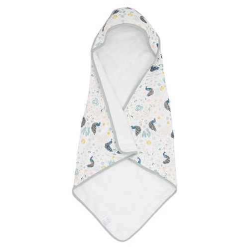 Cotton Muslin & Terry Hooded Infant Towel, One Size
