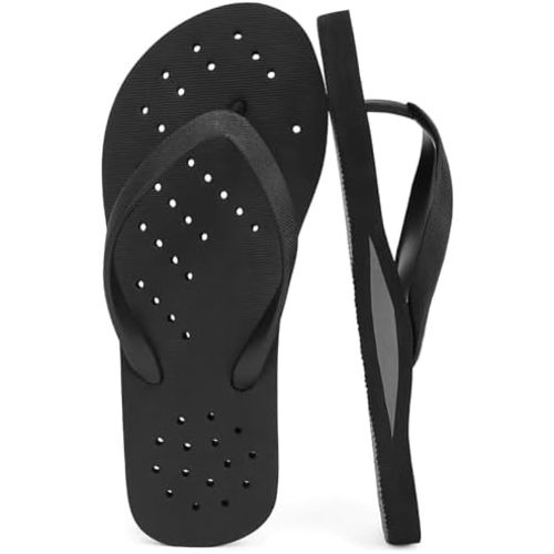 STQ Shower Shoes for Women Pool Beach Flip Flops with Arch Support Quickly Dry