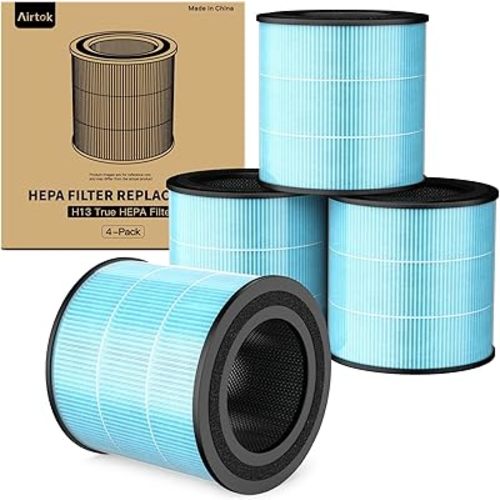 Air Purifier AP0601 Replacement Filters, 4-IN-1 High-efficiency HEPA Filter. (4 Pack）