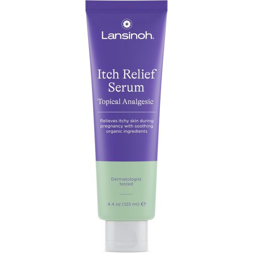 Lansinoh Anti-Itch Serum for Pregnant Moms, Itchy Skin Care, Cream for Pregnancy, Prenatal & Postnatal Skin Care, Safe for First Trimester, Pregnancy Essentials, 4.4 Ounces