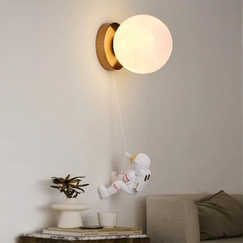 Moon & Astronaut Wall Sconce