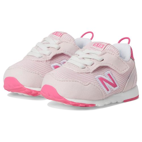 New Balance Baby 515 V1 New-b Hook and Loop Sneaker, Rose Sugar/Dragon Berry, 2 US Unisex Infant