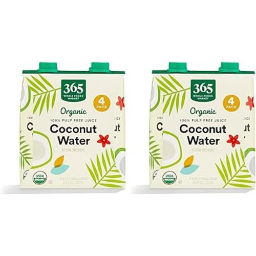 365 by Whole Foods Market, Organic Coconut Water 8 Pack, 67.6 Fl Oz