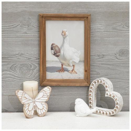 Goose With Football Wood Wall Decor
