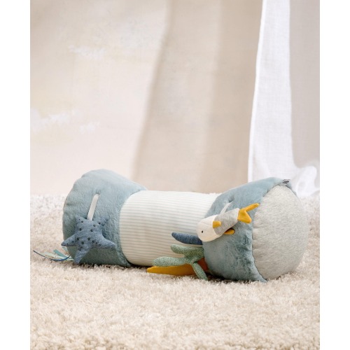 Tummy Time Roll - Welcome to the World Blue