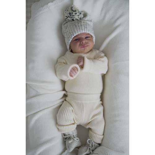 Luna + Luca Baby Rib Bodysuit - Cream