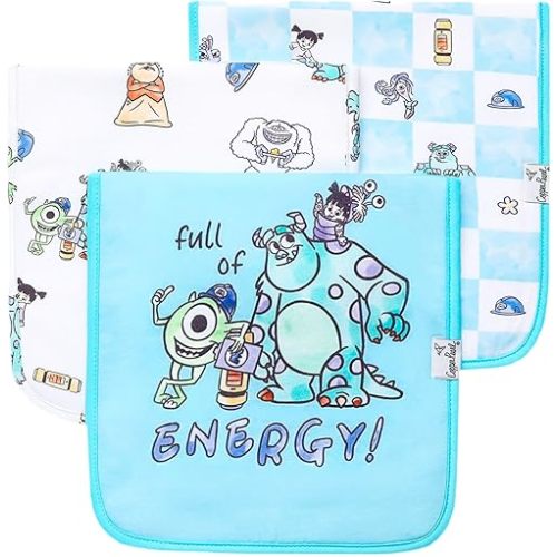 Copper Pearl, Monsters Inc Medley Burp Cloth Set