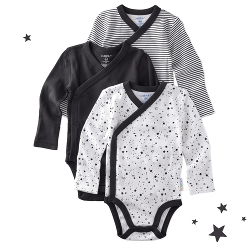 STERLING 3-Pack Side Snap Bodysuit