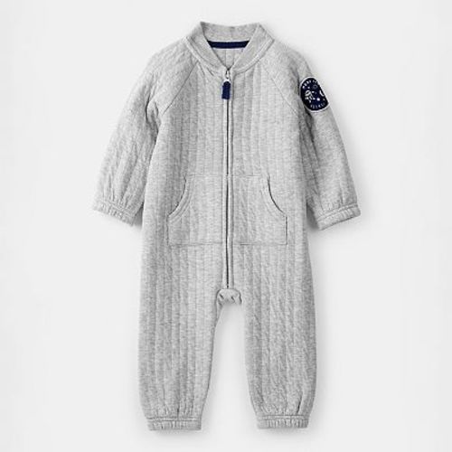 Baby Boys Carter's Space Quilted Long-Sleeve Jumpsuit