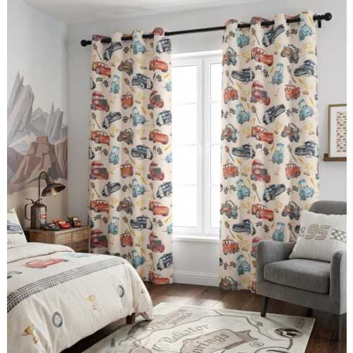 Cars Blackout Curtains | Kids Room Drapes | Pixar Cars Nursery Decor Window Panels |Baby shower gift