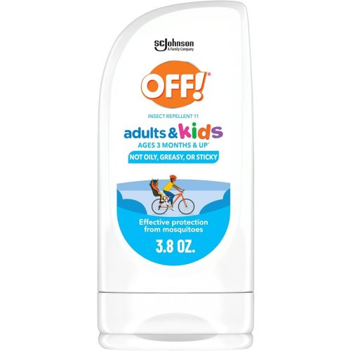 Off! Insect Repellent Lotion for Adults & Kids, Fragrance-Free Picaridin Bug Repellent for Everyday DEET-Free Protection from Mosquitoes and Ticks, 3.8 oz