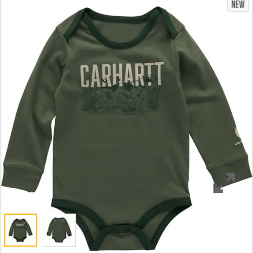 Boys' Long Sleeve Dog Bodysuit (Baby) | Fall Layering Clothing Essentials | Carhartt