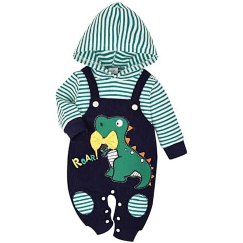 Baby Boy Girl Clothes Long Sleeve Outfits Fall/Winter Baby Romper Ribbed Hoodie Clothing