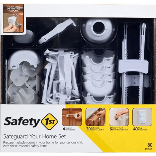 Safety 1st Home Safeguarding and Childproofing Set (80 Pcs), White